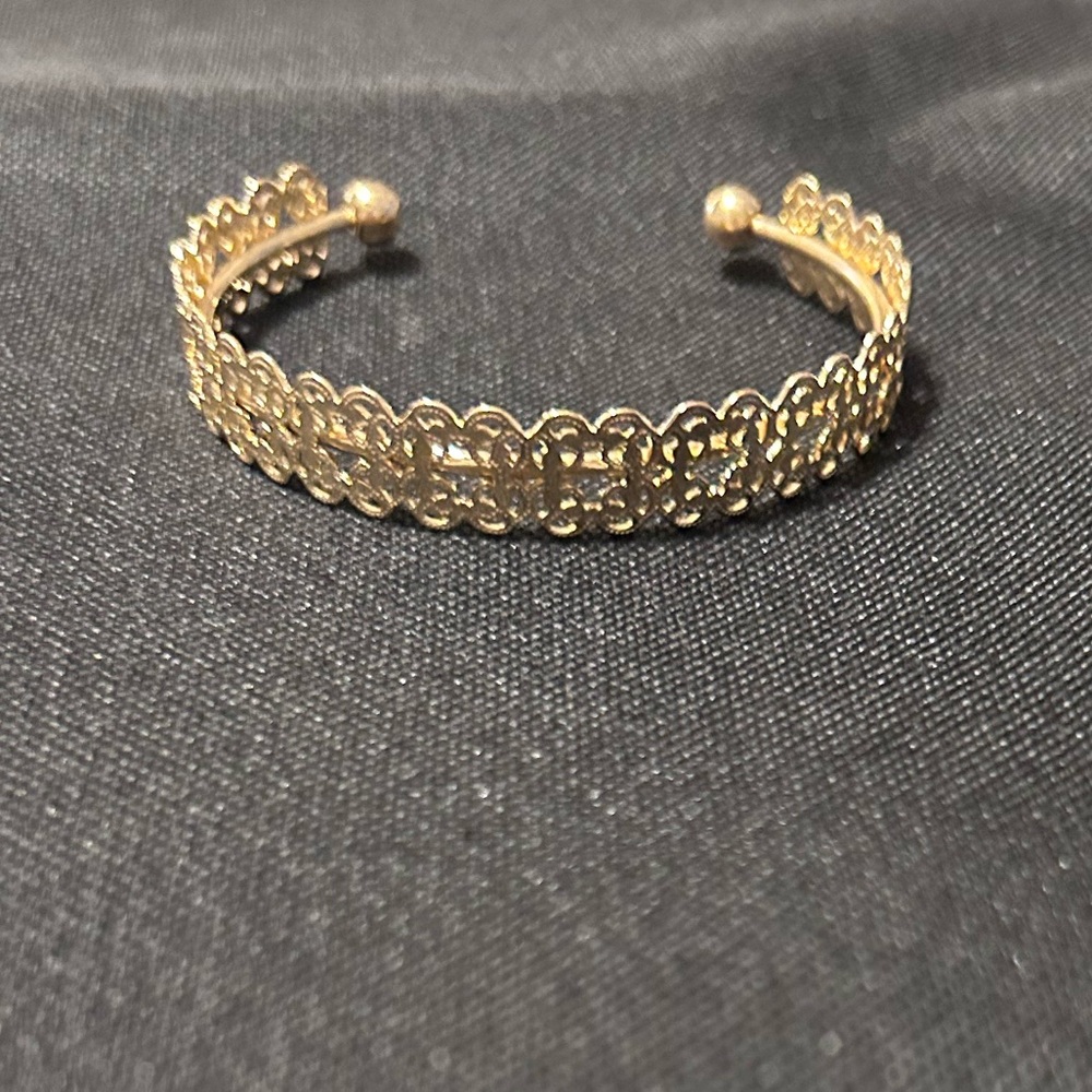 Gold cuff bracelet